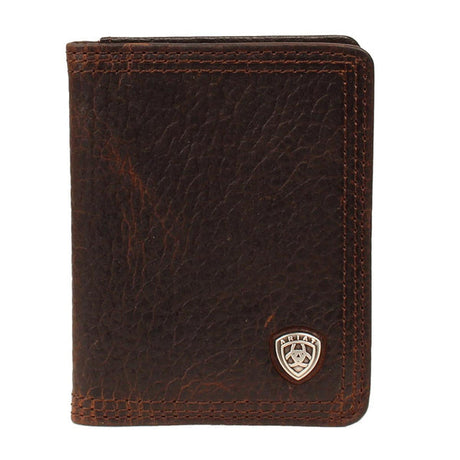 Ariat Bifold Leather Wallet - Rowdy Brown Dark Rowdy Brown / Bifold