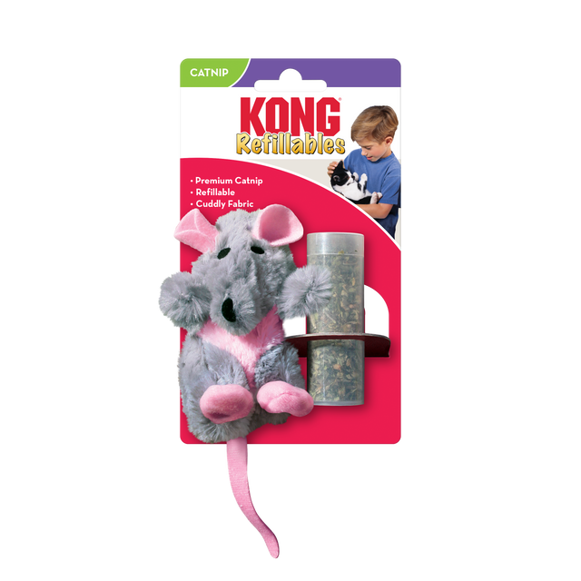 Kong Refillable Rat Catnip Cat Toy Rat