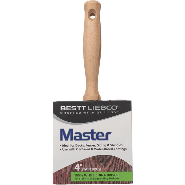 Bestt Liebco Master 4 in. Flat Stain Brush No.103 4 in. / 1-1/8 in.