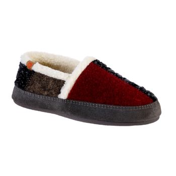 Acorn Women's Upcycled Meadow Moc Slipper with Cloud Cushion Comfort - Black Jam Black Jam