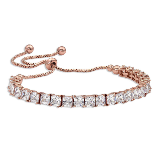 Montana Silversmiths Squarely Rose Gold Tennis Bracelet