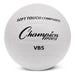CHAMPION SPORTS VB5 Official Size Soft Touch Composite Volleyball White/black