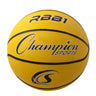 CHAMPION SPORTS Official Size 7 Rubber Basketball, Yellow Yellow