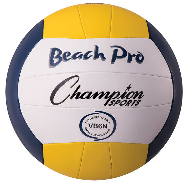 CHAMPION SPORTS VB6N Beach Pro Volleyball White/blue/yellow