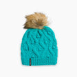 Turtle Fur Piper Pom Beanie - Turquoise Turquoise