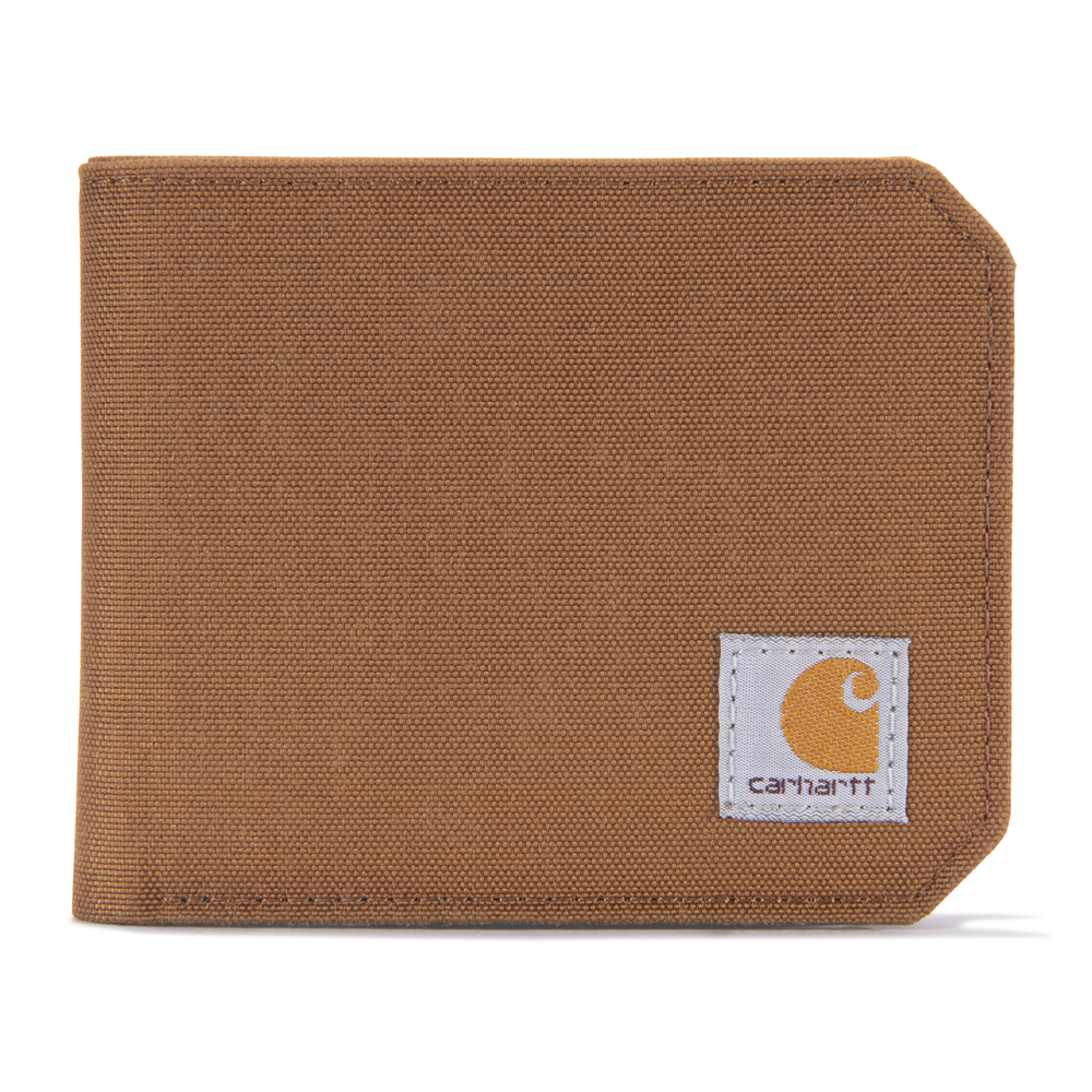 Carhartt Nylon Duck Bifold Wallet Carhartt Brown