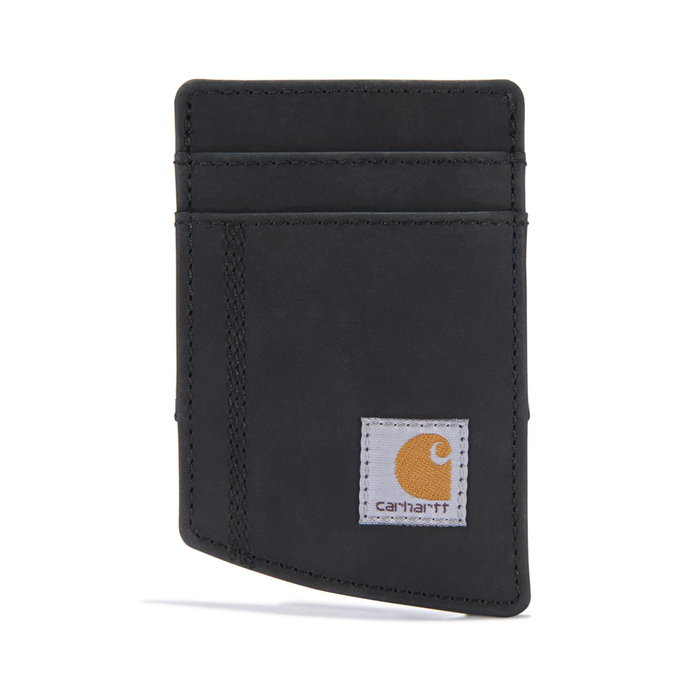 Carhartt Saddle Leather Front Pocket Wallet Black