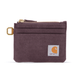 Carhartt Nylon Duck Zippered Card Keeper Wallet Deep Wine