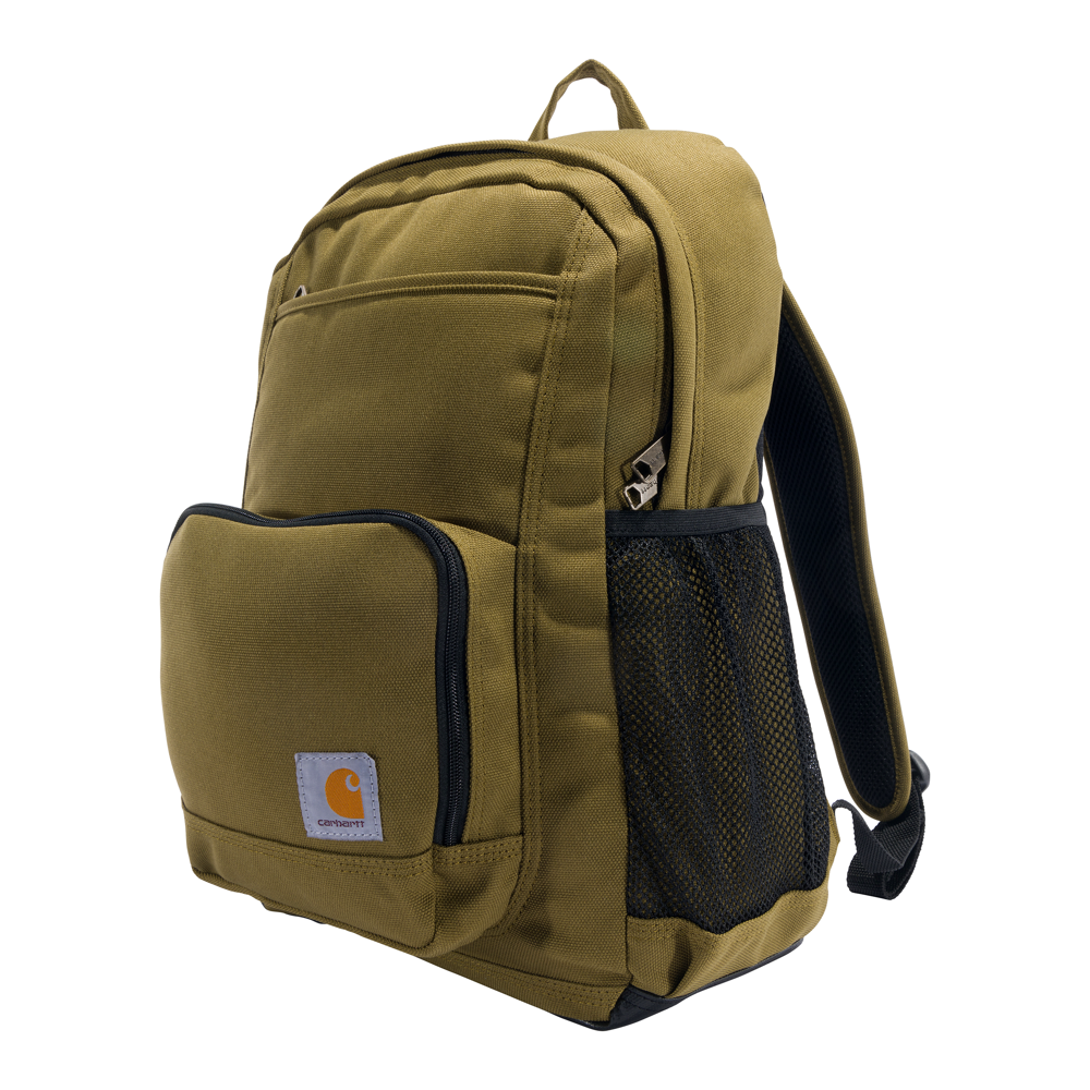 カーハート バッグ CARHARTT 23L SINGLE-COMPARTMENT BACKPACK Black ブラック 黒 Carhartt Brown ブラウン 茶色 Basil バジル カーキ グリーン 23リットル : Carhartt 23L Single-Compartment Backpack, Durable Pack