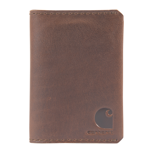 Carhartt Craftsman Leather Front Pocket Bifold Wallet Brown