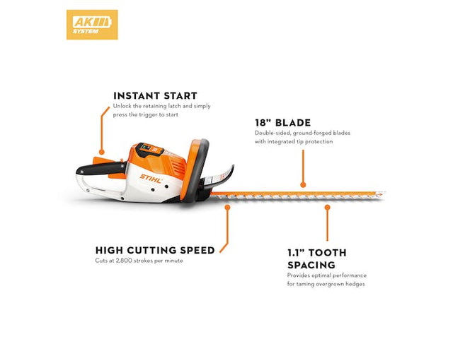 Stihl HSA 56 Battery Hedge Trimmer Kit (AK 10)