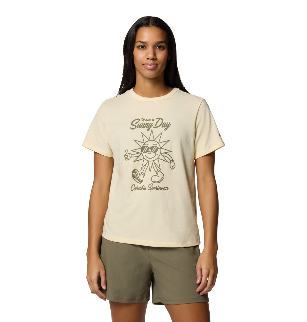 Columbia Womens Sun Trek Graphic Short Sleeve Shirt III - Lemon Wash / Shine On Lemon Wash / Shine On