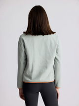 Women's Gridback Fleece Snap Pullover - Desert Sage