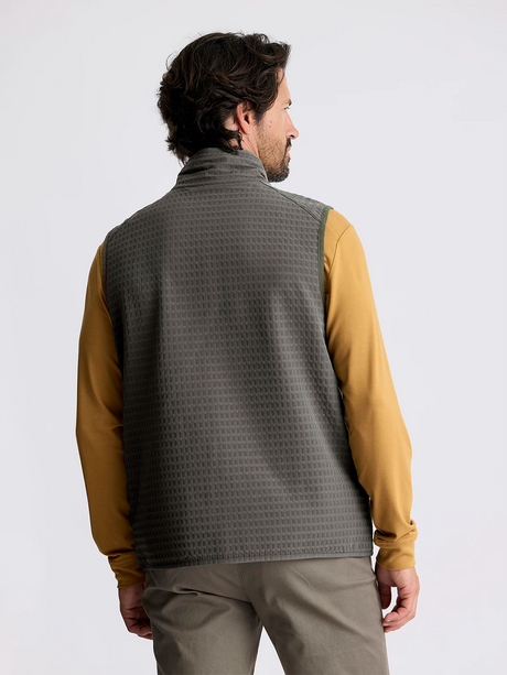 Men's Gridback Fleece Vest - Dark Olive