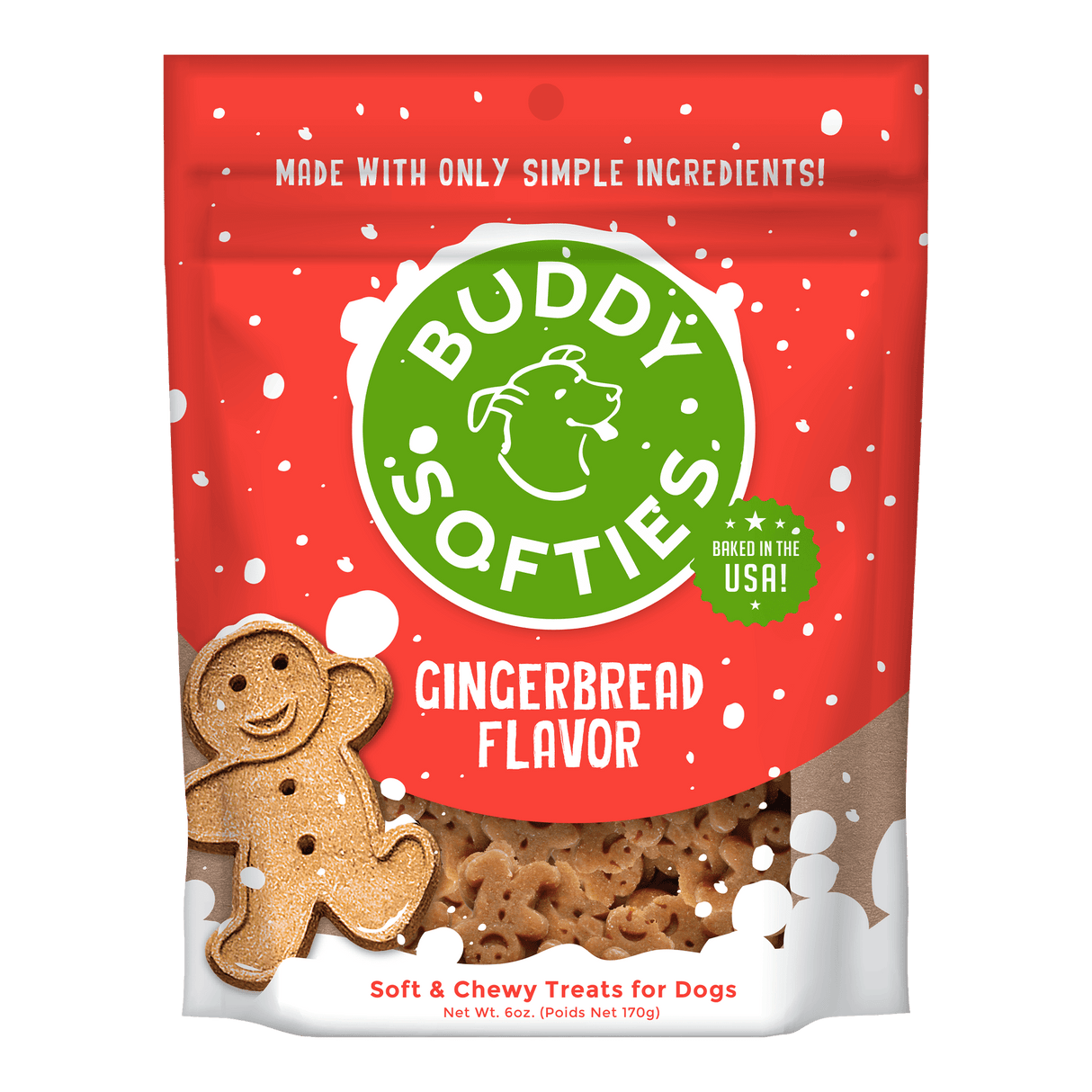 Buddy Biscuit Gingerbread Softies Dog Treats / Gingerbread