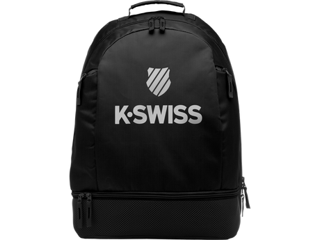 K Swiss Tennis Backpack Black silver