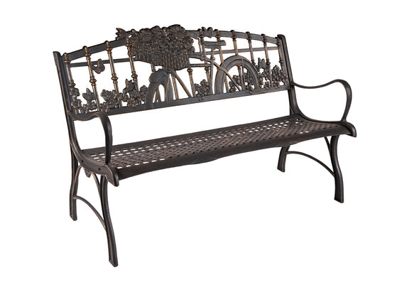 Painted Sky Designs Garden Bench Cast Iron Bicycle