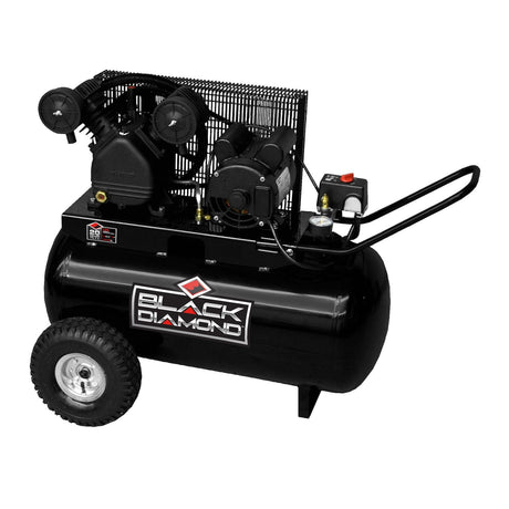 Black Diamond 20-Gal 1.6-HP Single-Stage Horizontal Air Compressor