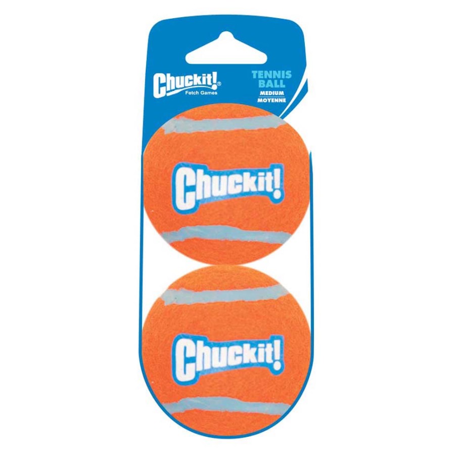 Chuckit! Tennis Ball Dog Toy Orange 2 Pack - Small / Medium / Large Orange /  / 2 Pack