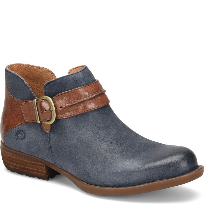 Born Women's Kati Boot - Dark Blue Brown Combo (Blue) Dark Blue Brown Combo (Blue)