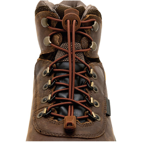 Lock Laces Boot No-Tie Shoelaces - Brown Brown