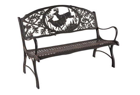 Painted Sky Designs Garden Bench Cast Iron Bucks