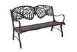 Painted Sky Designs Garden Bench Cast Iron Butterfly