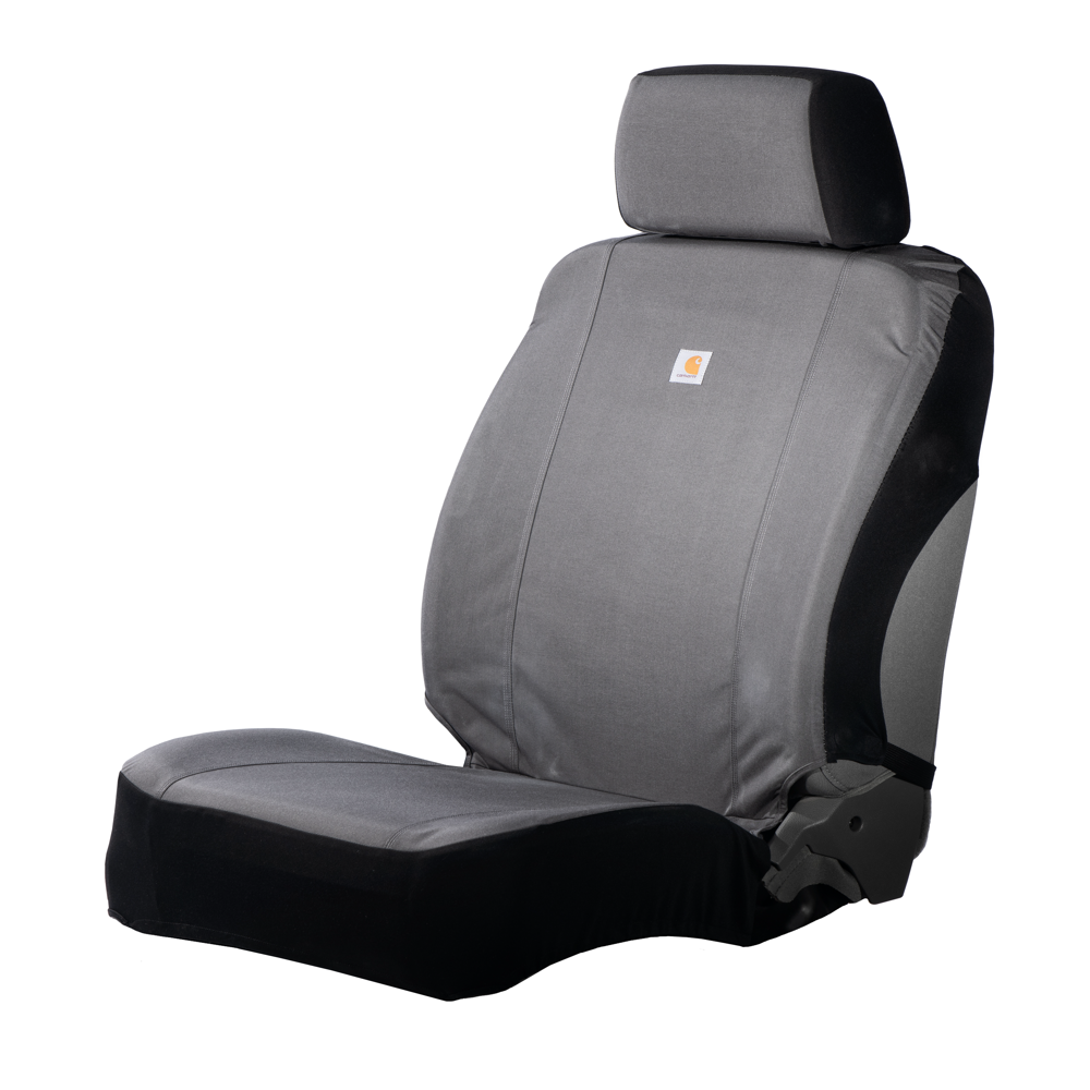 Carhartt Universal Fitted Nylon Duck Bucket Seat Cover Gravel