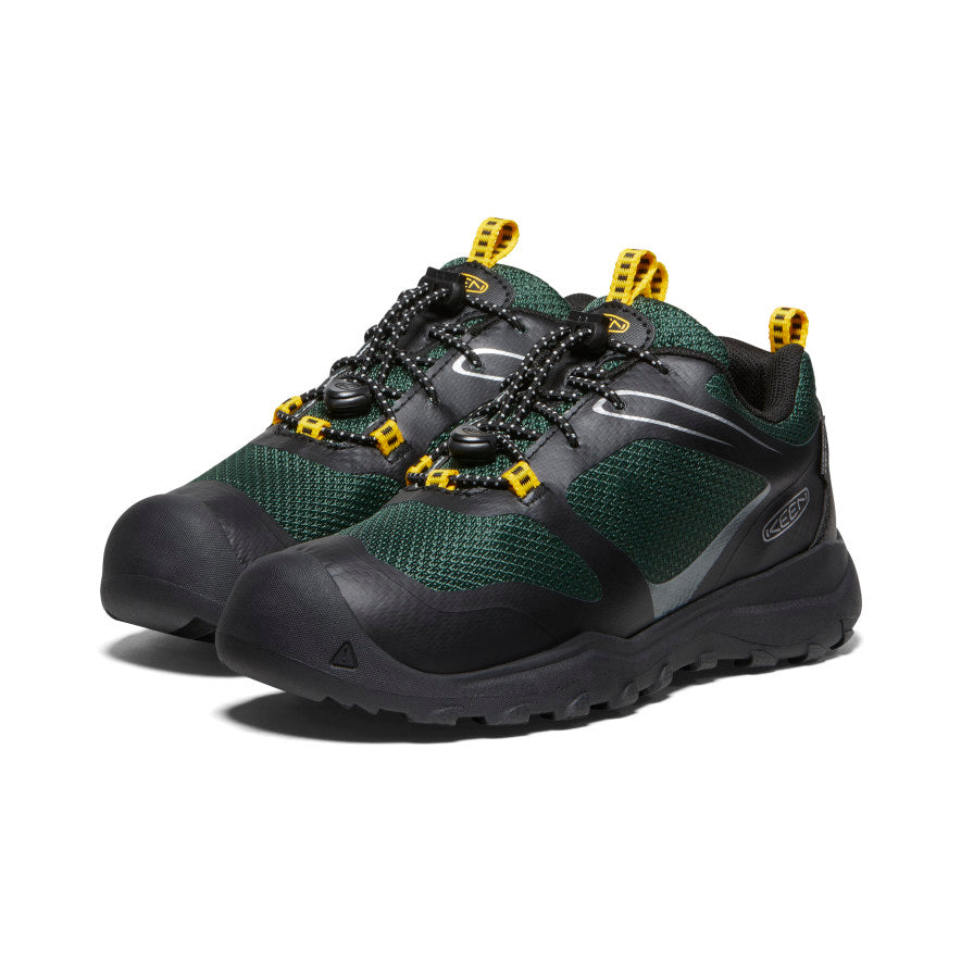 Keen Youth Wanduro Waterproof Shoe Black/Greener Pastures