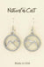 Nature Cast Metalworks Cutout Mountains In Circle Dangle Earring
