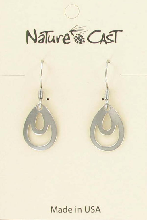Nature Cast Metalworks Small Oval Drop Dangle Earring