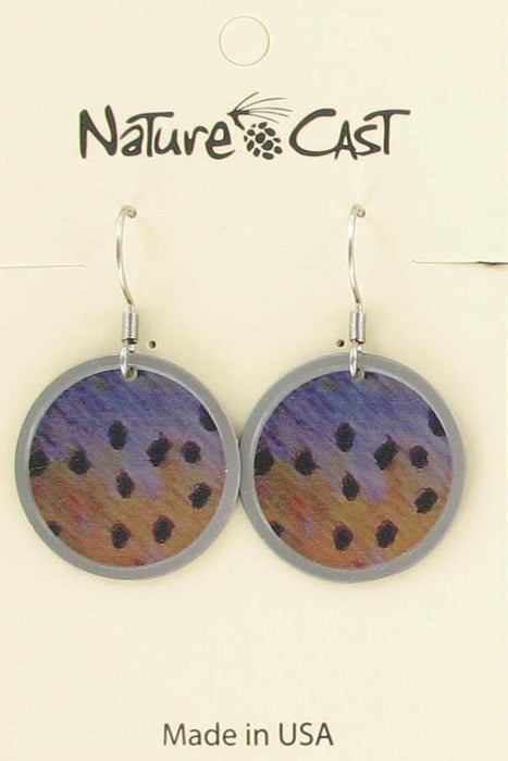 Nature Cast Metalworks Cutthroat Trout Scales Dangle Earring