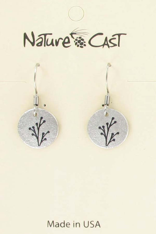 Nature Cast Metalworks Small Bud Dangle Earring Silver