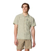 Columbia Mens Tech Trail Utility Printed Woven Short Sleeve Shirt - Safari Blazing Trails Safari Blazing Trails