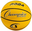 CHAMPION SPORTS Intermediate Size 6 Rubber Basketball, Yellow Yellow