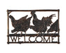 Painted Sky Designs Welcome Sign Metal Chickens