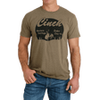 Cinch Men's Western Heritage Short Sleeve Graphic Tee Brown
