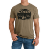 Cinch Men's Western Heritage Short Sleeve Graphic Tee Brown