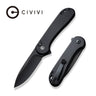 Button Lock Elementum Ii Knife, Black G10/black