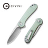 Button Lock Elementum Ii Knife, Jade/satin