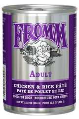 Fromm Family Pet Food Family Classic Adult Chicken & Rice Pate Wet Dog Food - 12.5 oz. Can Chicken