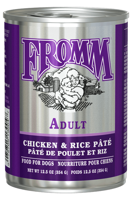 Fromm Family Pet Food Family Classic Adult Chicken & Rice Pate Wet Dog Food - 12.5 oz. Can Chicken