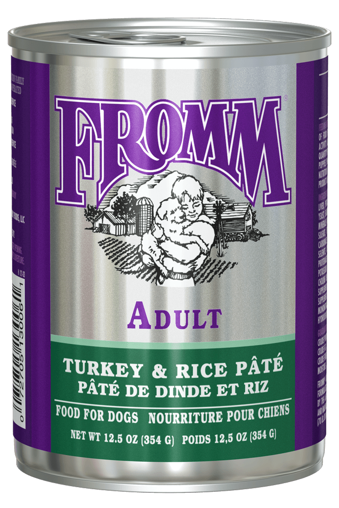 Fromm Family Pet Food Family Classic Adult Turkey & Rice Pate Wet Dog Food - 12.5 oz. Can Turkey