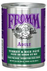 Fromm Family Pet Food Family Classic Adult Turkey & Rice Pate Wet Dog Food - 12.5 oz. Can Turkey