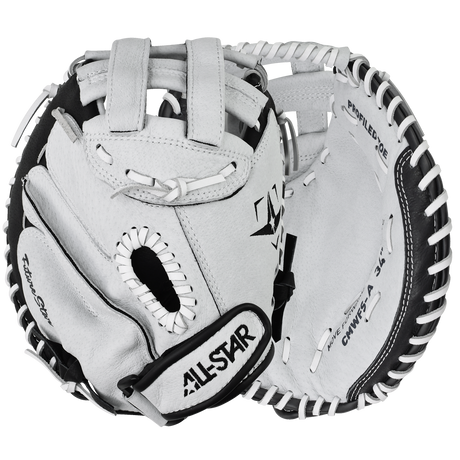 ALL STAR SPORTS Future Star Fastpitch Catching Mitt, LH Adult Black/white