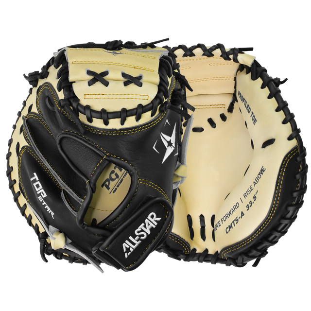 ALL STAR SPORTS Top Star Catching Mitt, RH Adult Black/nat