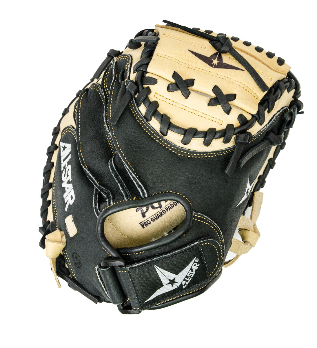 ALL STAR SPORTS Youth Comp Series Catcher's Mitt, RH Blk/tan