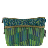 Maruca Cosmetic Bag Chevron green