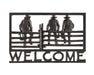 Painted Sky Designs Welcome Sign Metal Cowboy