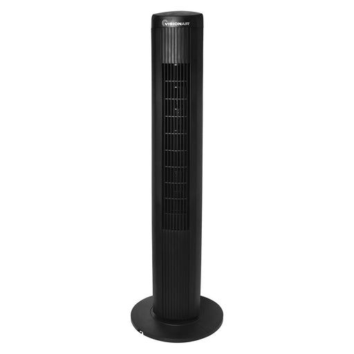 Vision Air 40-inch Oscillating Digital Tower Fan with Remote - Black
